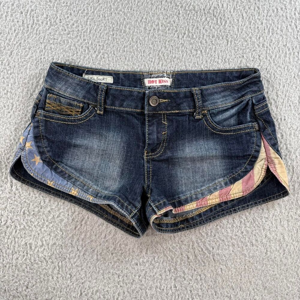 Hot-kiss Women's Blue and Navy Shorts